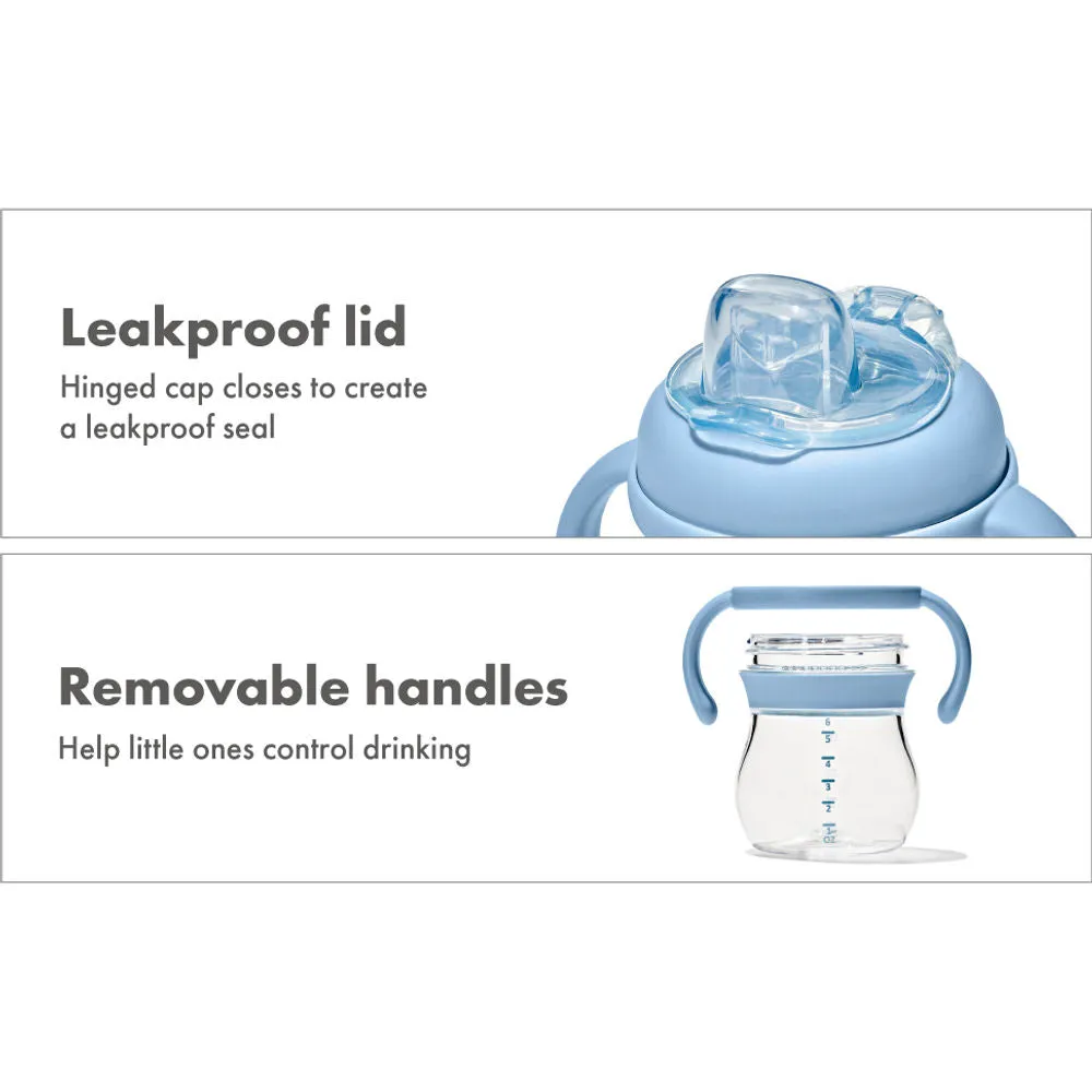 OXO Tot Transitions Soft Spout Sippy Cup With Removable Handles 6oz - Dusk