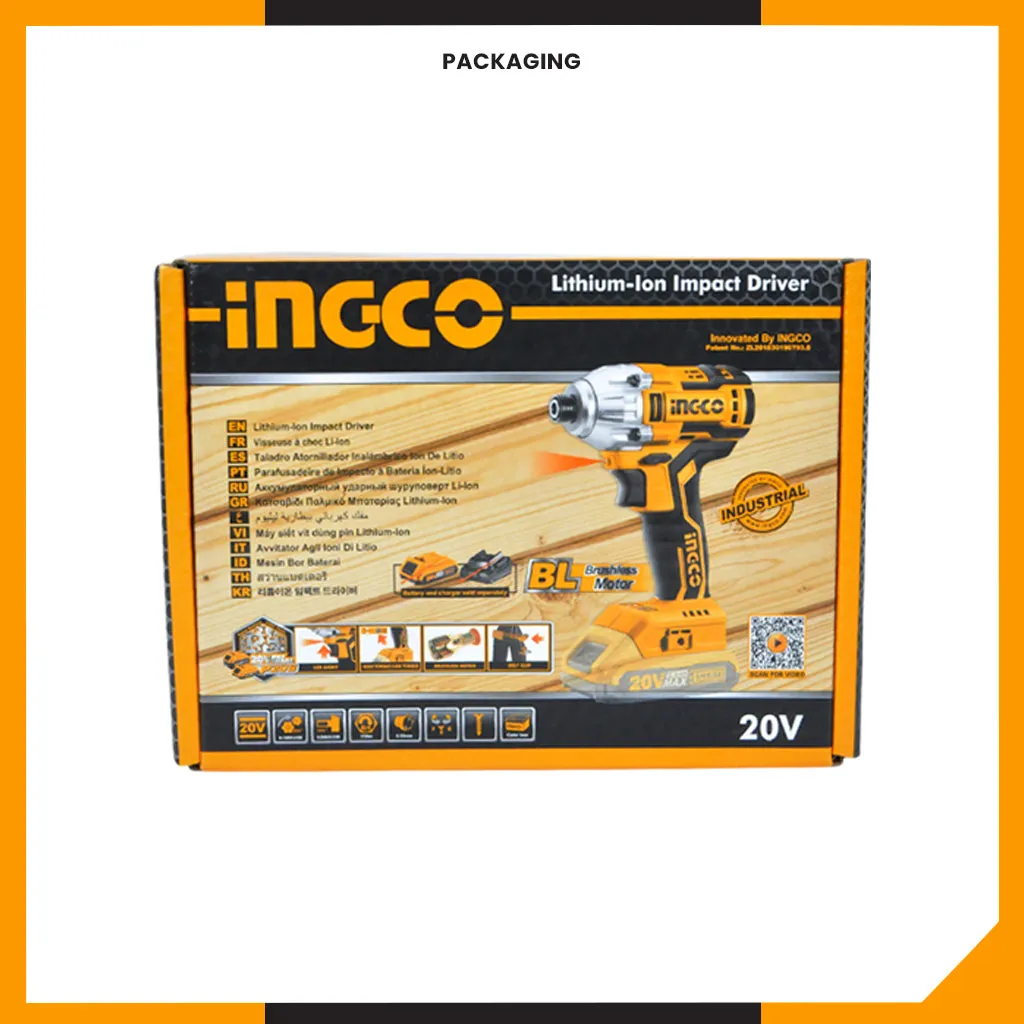 P20S 20V Brushless Lithium-Ion Impact Driver 1/4 Inch 170NM CIRLI20020