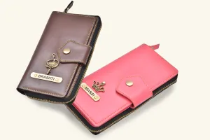 Pack of 2 Personalized Zip-around Lady Wallet