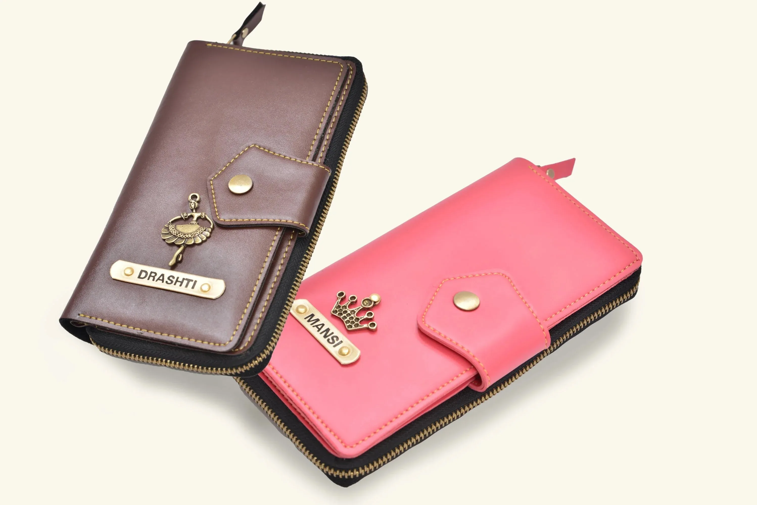 Pack of 2 Personalized Zip-around Lady Wallet