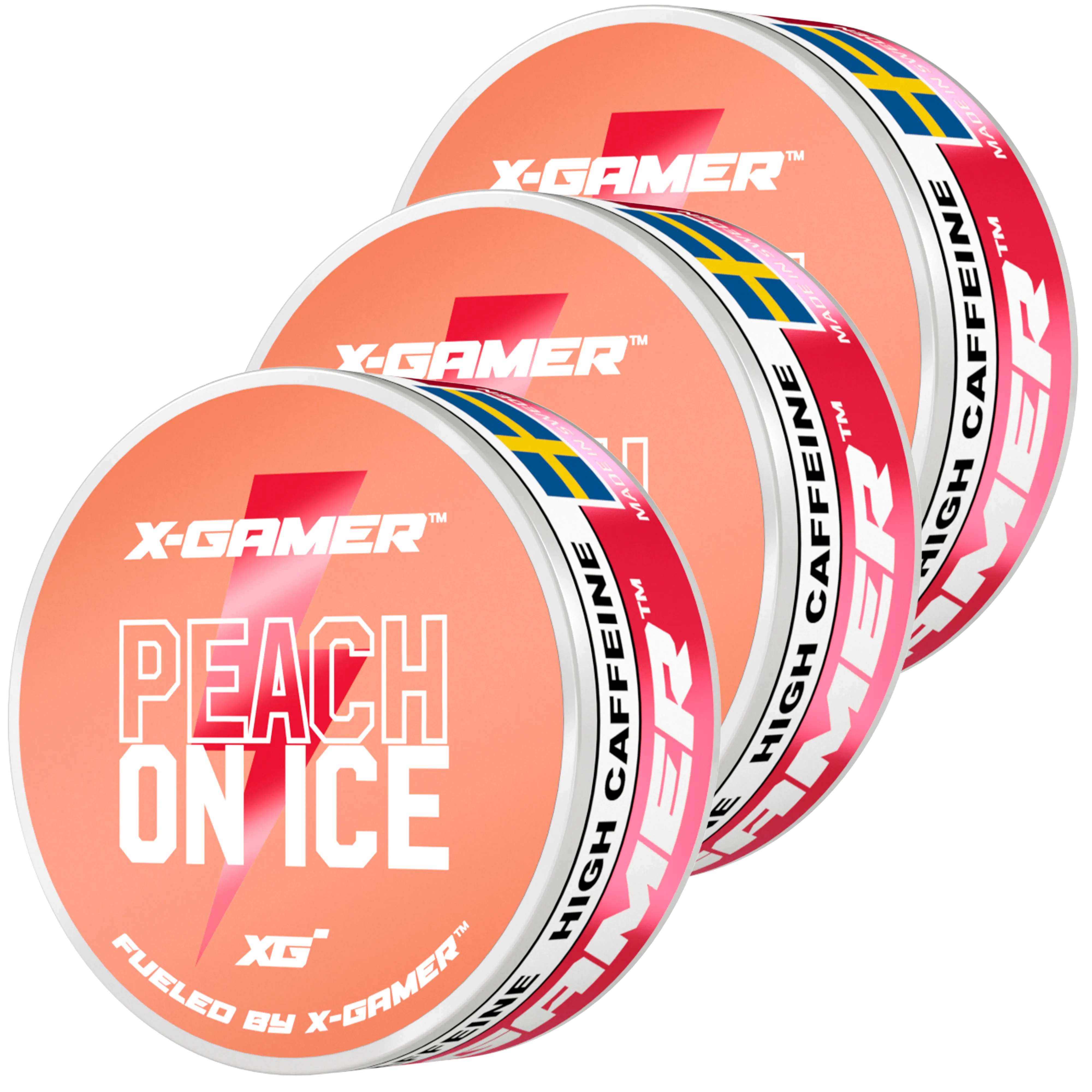 Peach on Ice Energy Pouches  (3 Pack / 60 Pouches)