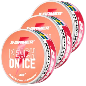 Peach on Ice Energy Pouches  (3 Pack / 60 Pouches)