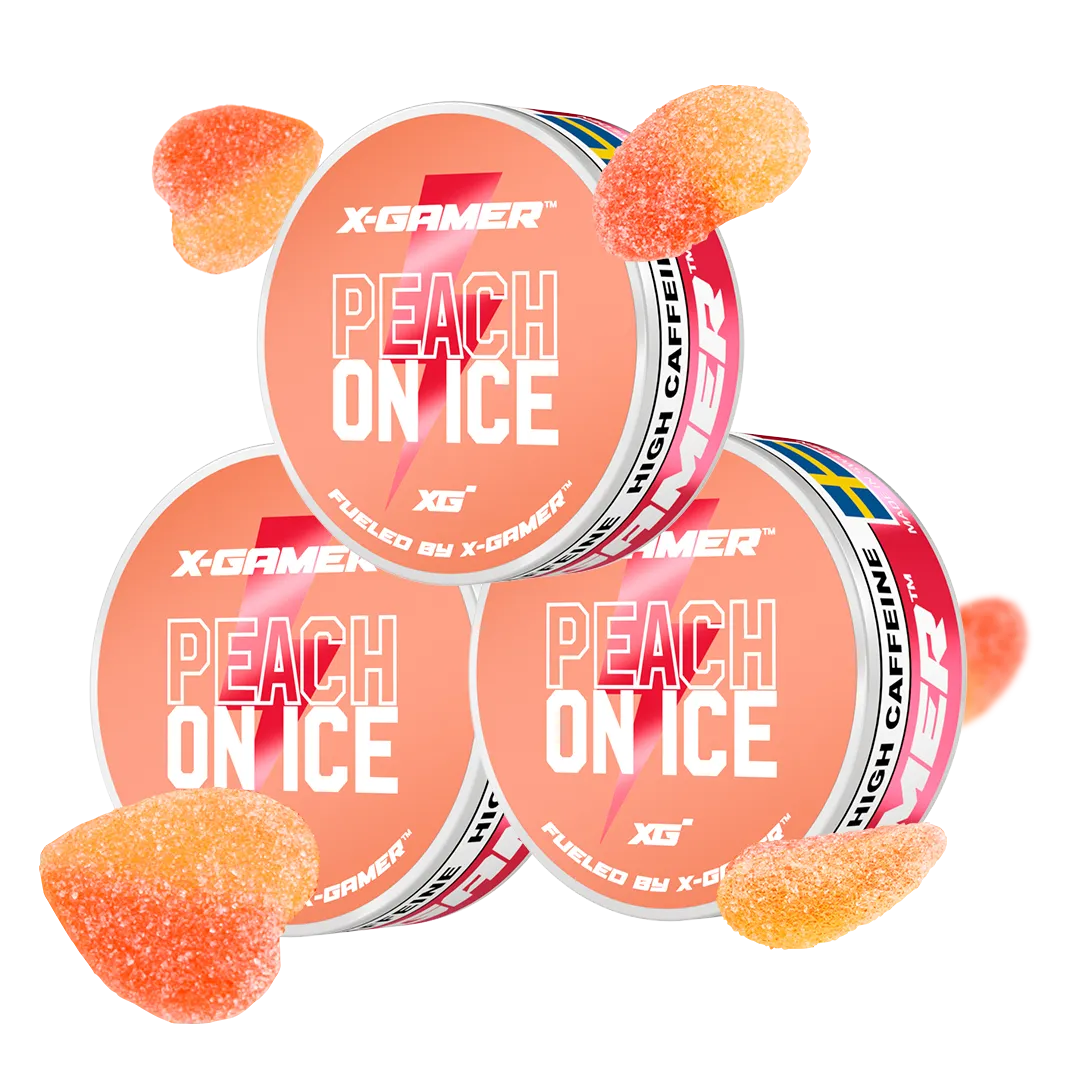 Peach on Ice Energy Pouches  (3 Pack / 60 Pouches)