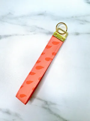 Peachy Raindrops Key Fob
