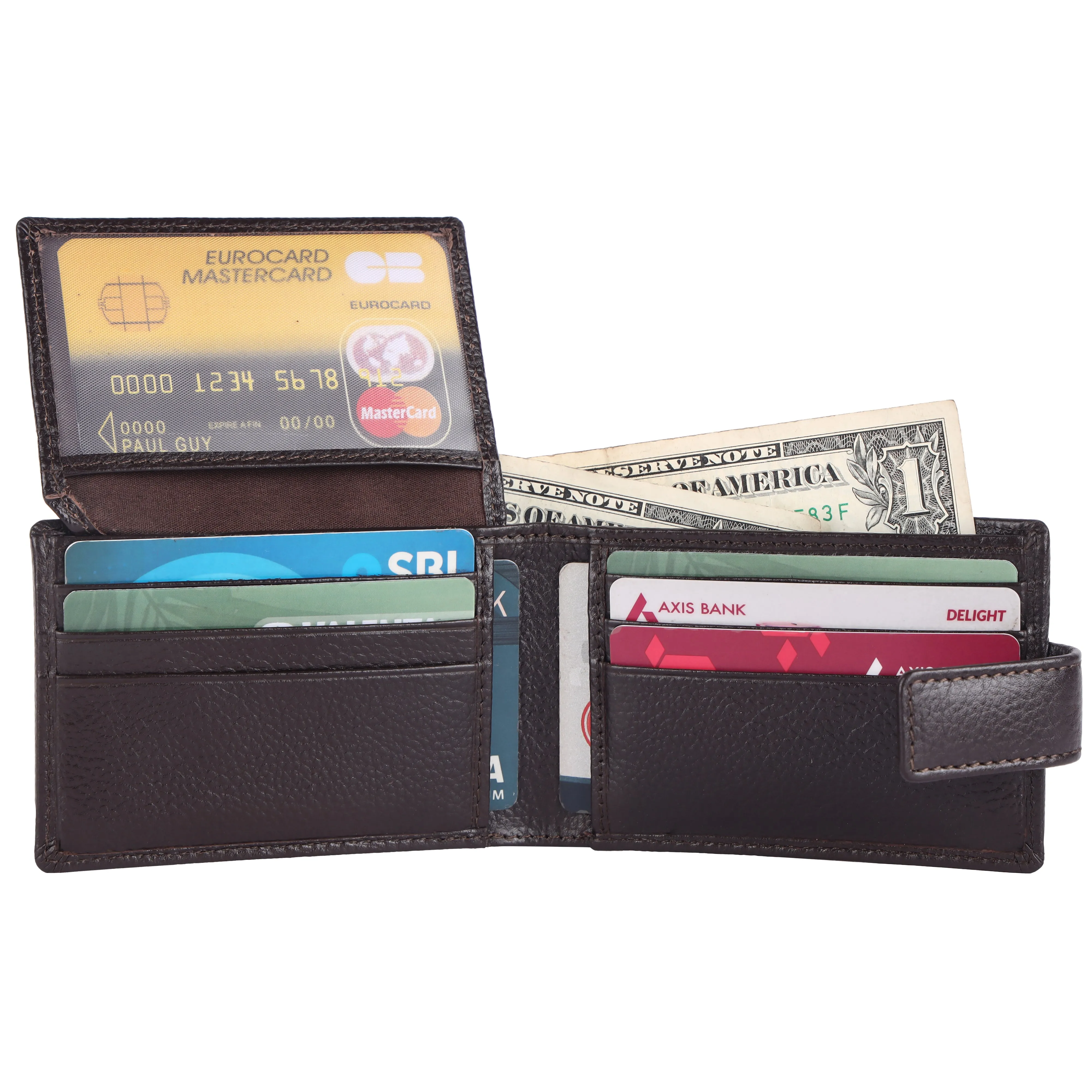 Pebble Texture 12 Card Billfold Wallet # 1020BL