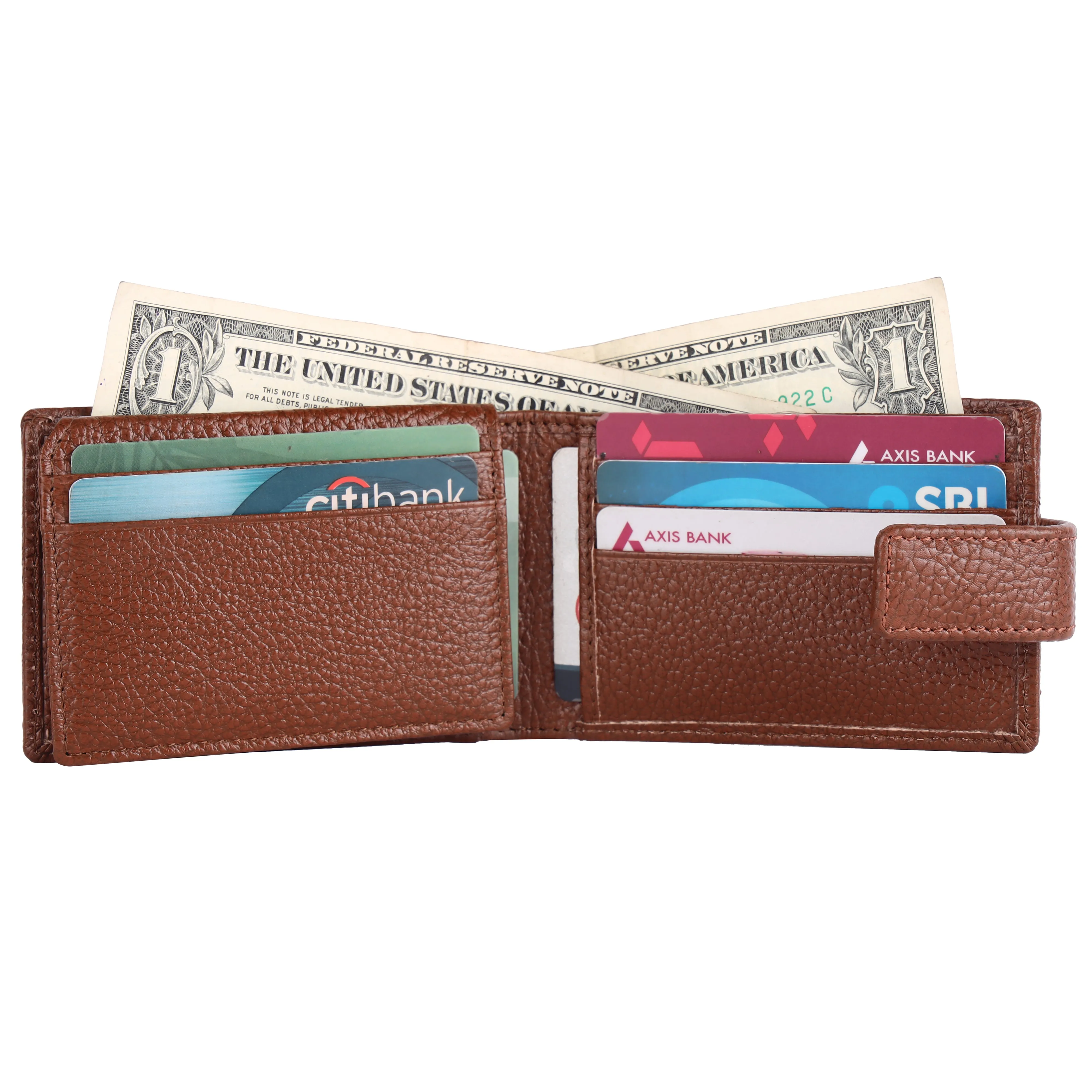 Pebble Texture 12 Card Billfold Wallet # 1020BL