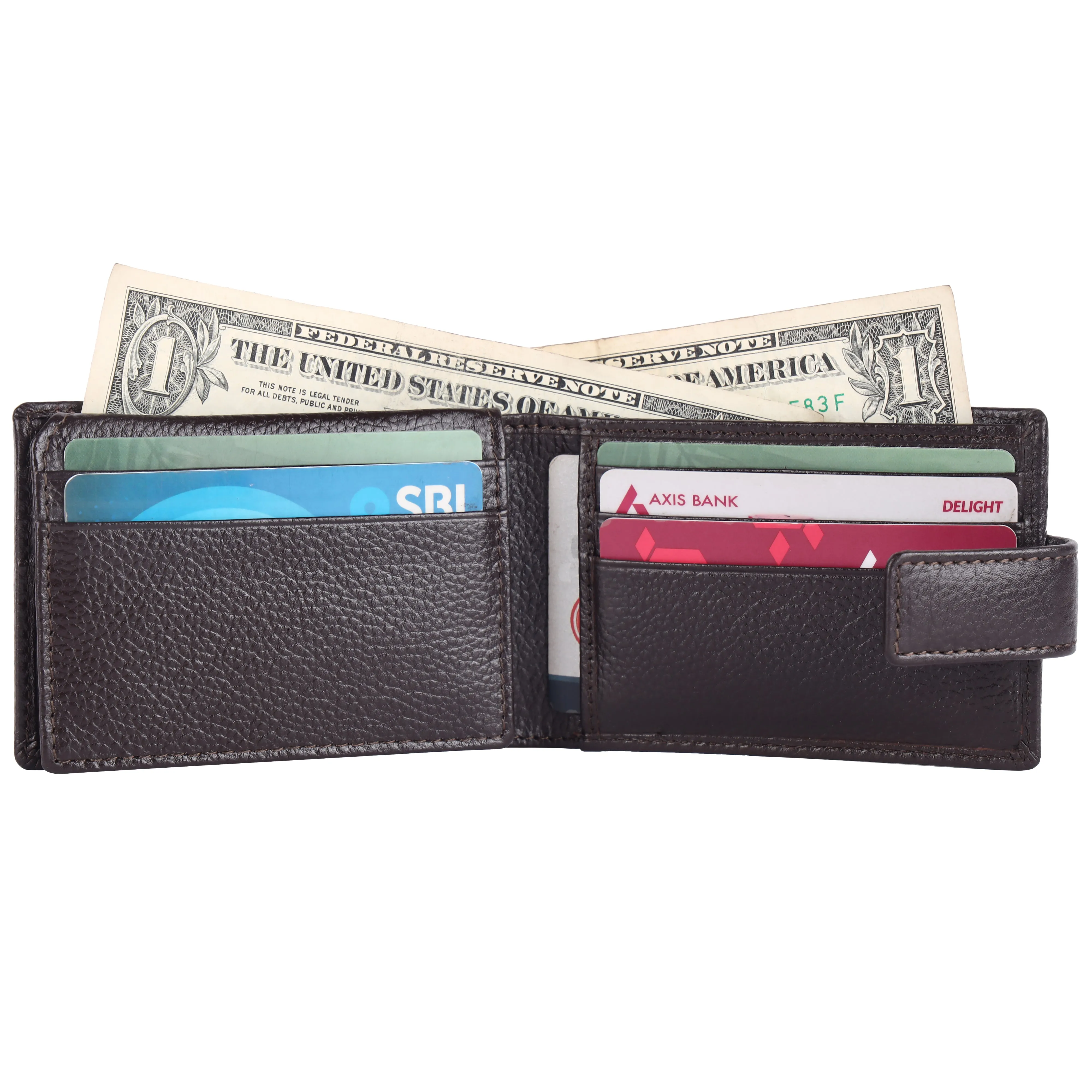 Pebble Texture 12 Card Billfold Wallet # 1020BL