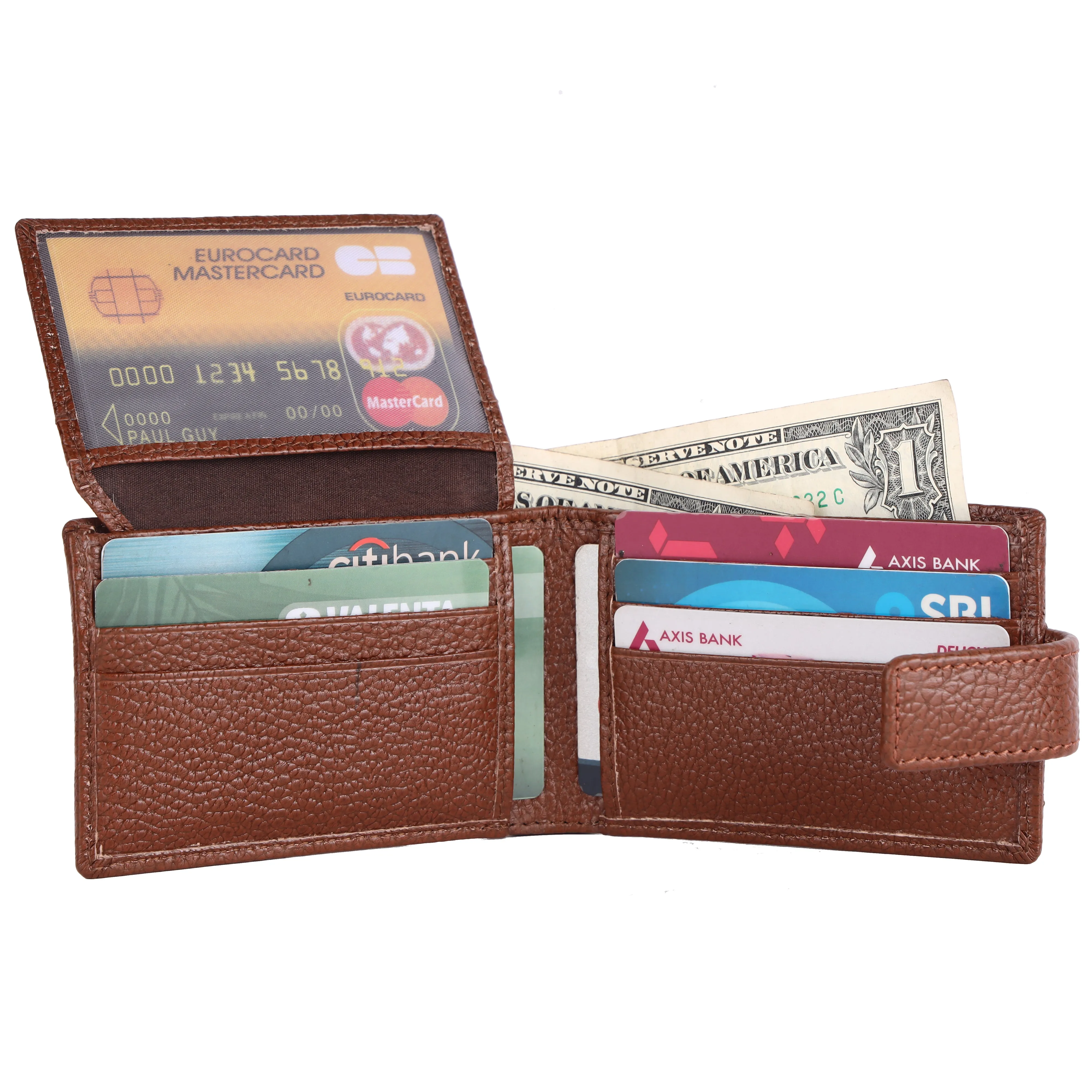 Pebble Texture 12 Card Billfold Wallet # 1020BL