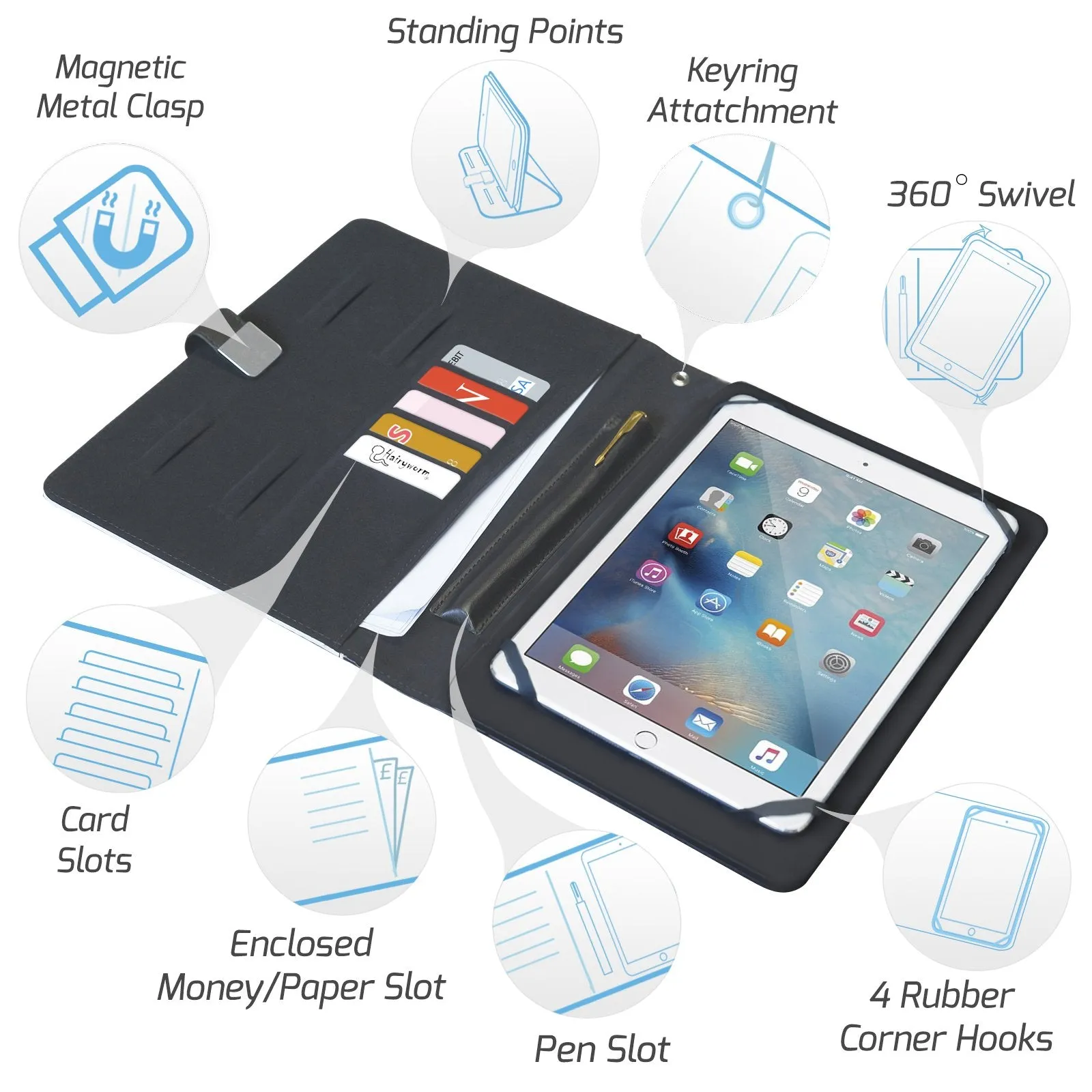 Personalised Xiaomi Universal Leather Tablet Case