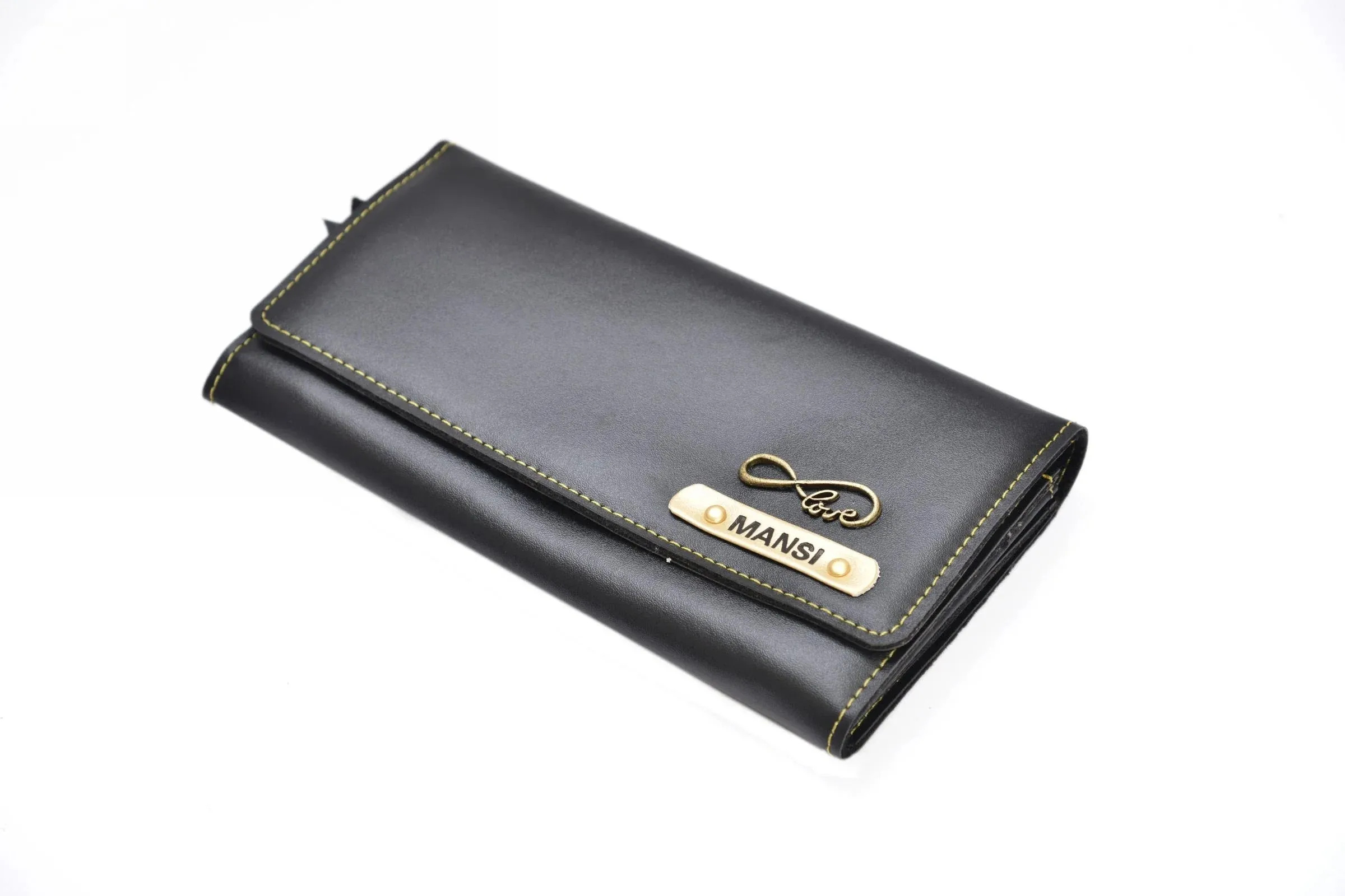 Personalized Premium Lady Wallet - Black