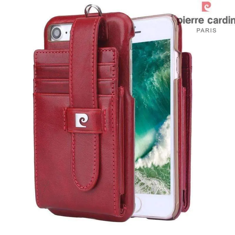 PIERRE CARDIN Multiple Card Slots Genuine for iPhone