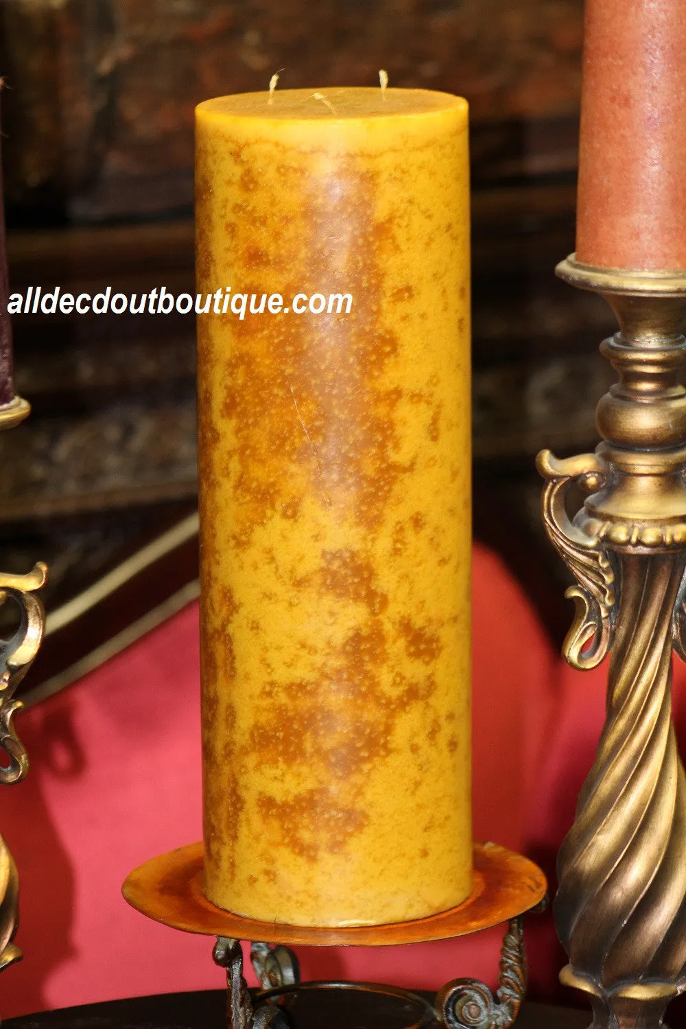 Pillar Candle | Candle XL Gold/Yellow