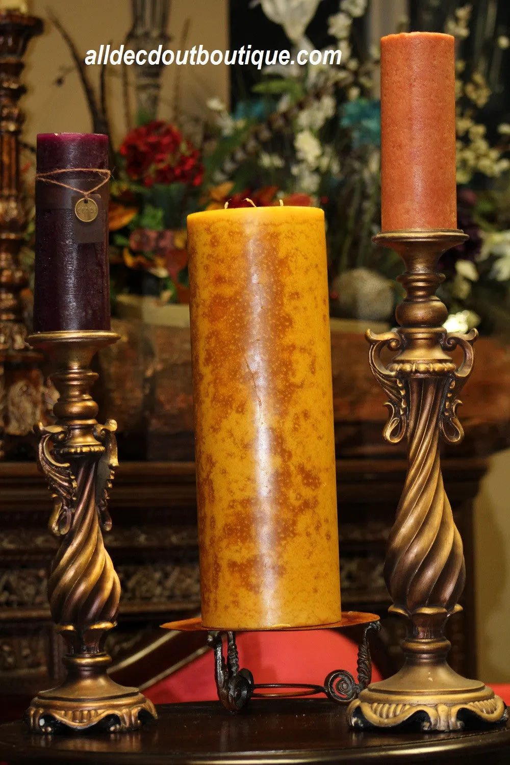 Pillar Candle | Candle XL Gold/Yellow