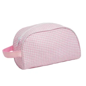 Pink Gingham Traveler Toiletry Bag
