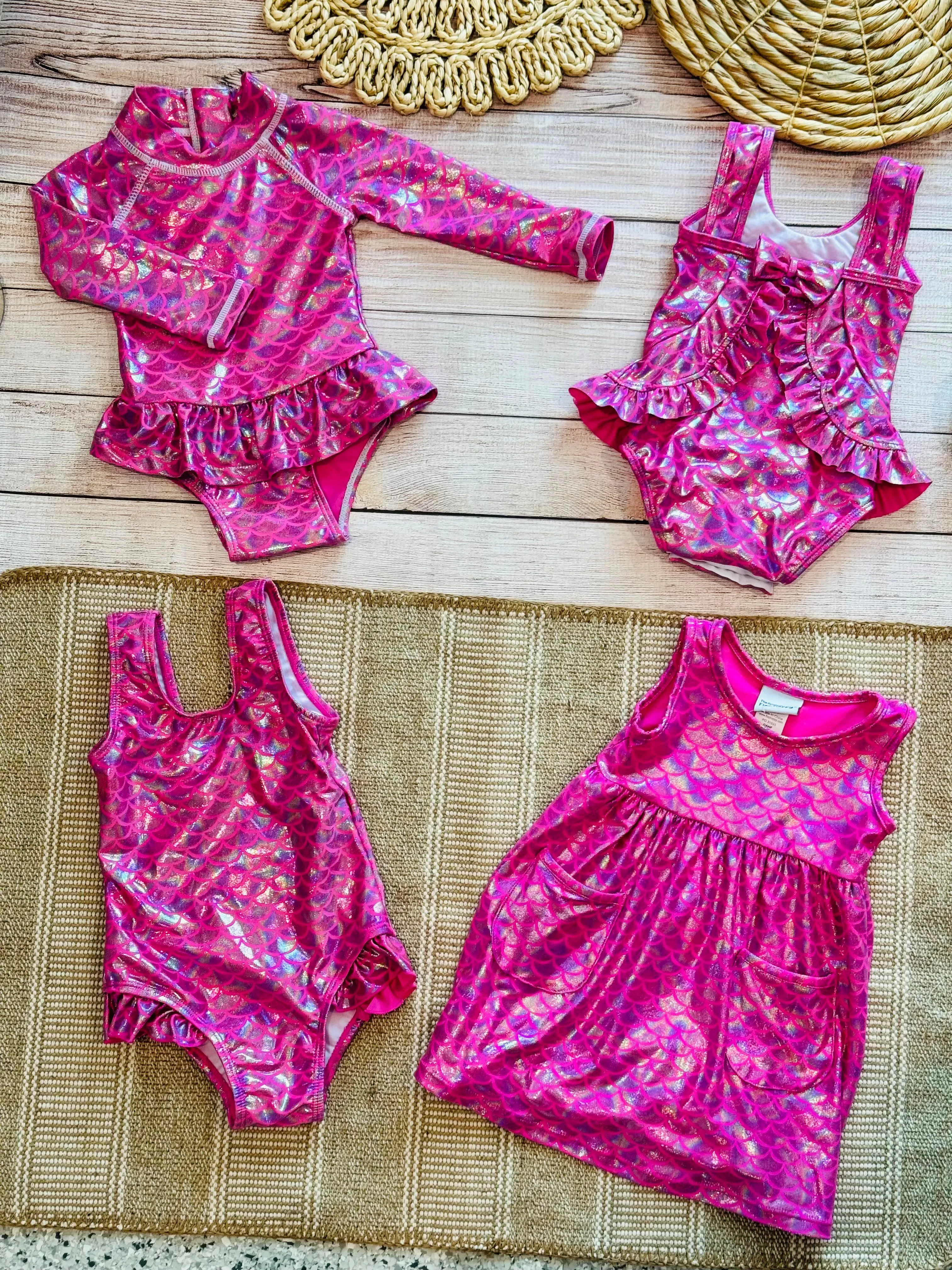 Pink Scales Stella UPF50 Infant Swimsuit
