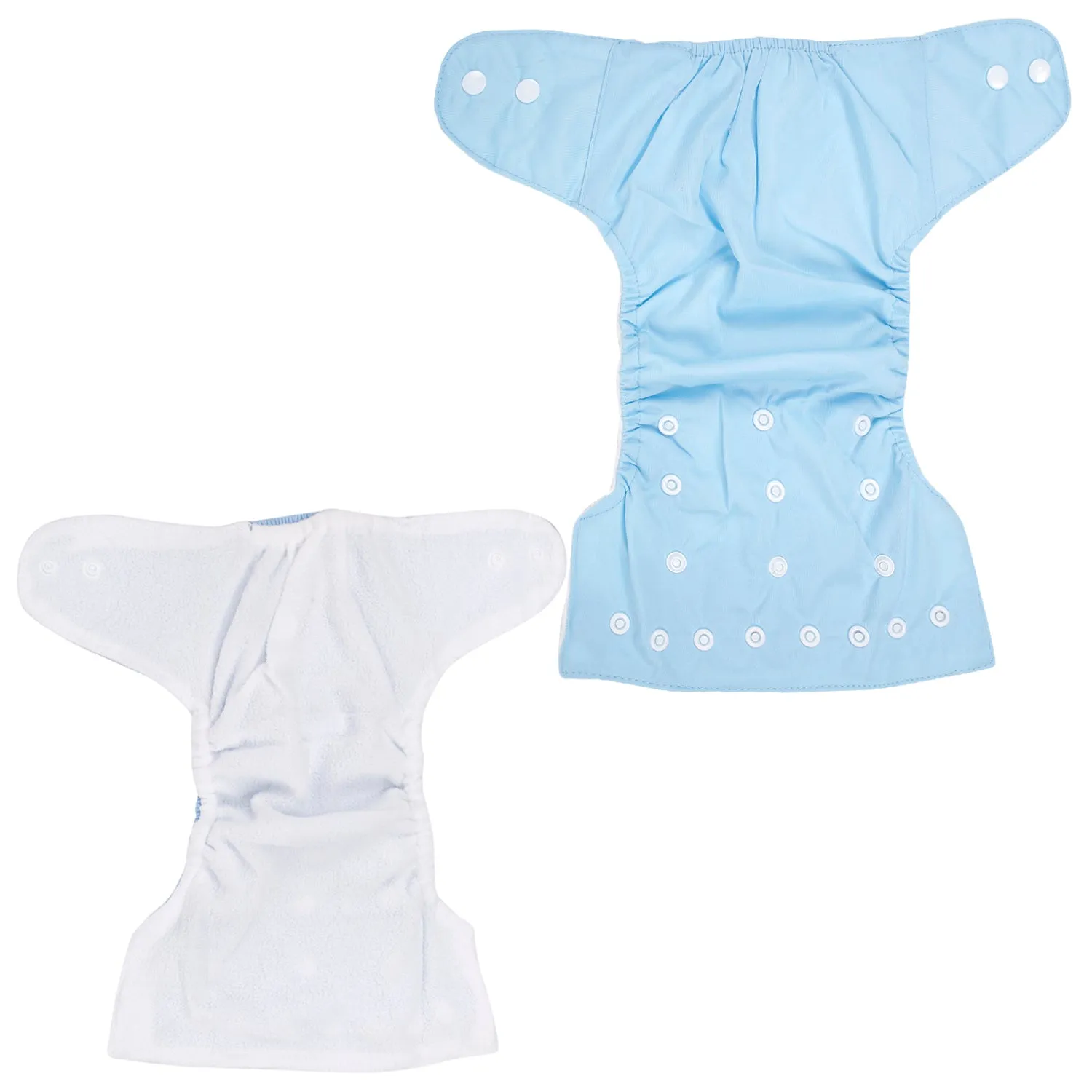 Plain Red And Blue Reusable 2 Pk Diaper