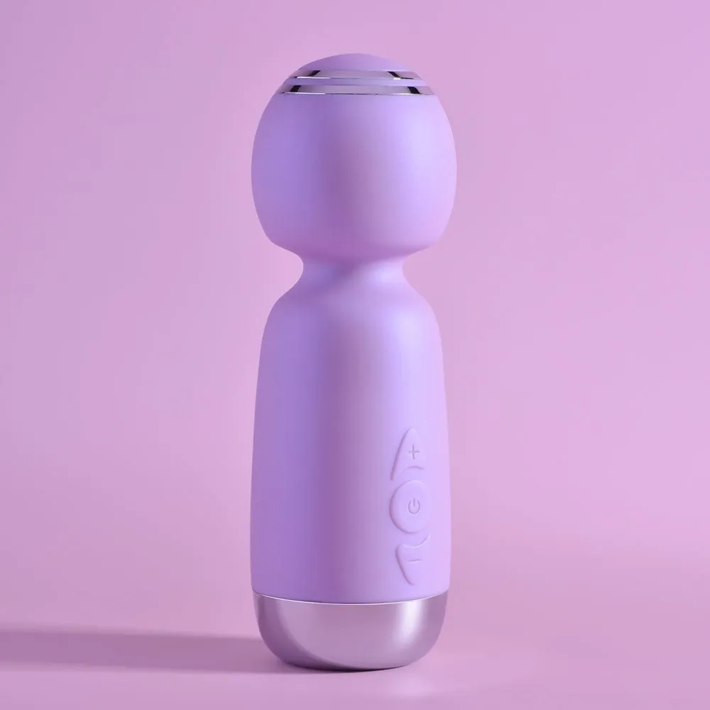 Playboy Pleasure Royal Mini Wand Vibrator - Lilac