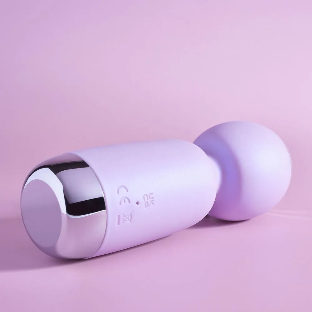 Playboy Pleasure Royal Mini Wand Vibrator - Lilac