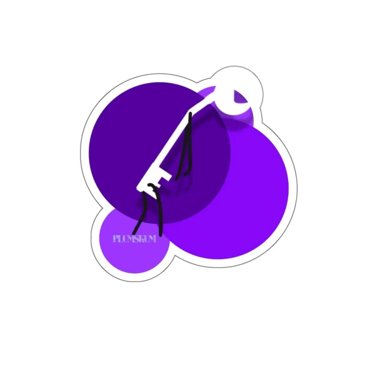 Plumskum Lowkey Kiss-Cut Stickers