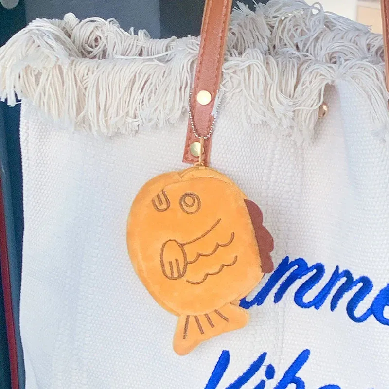 Plush Taiyaki Fish Coin Purse 🐟💖✨ - Perfect for Your Little Treasures!