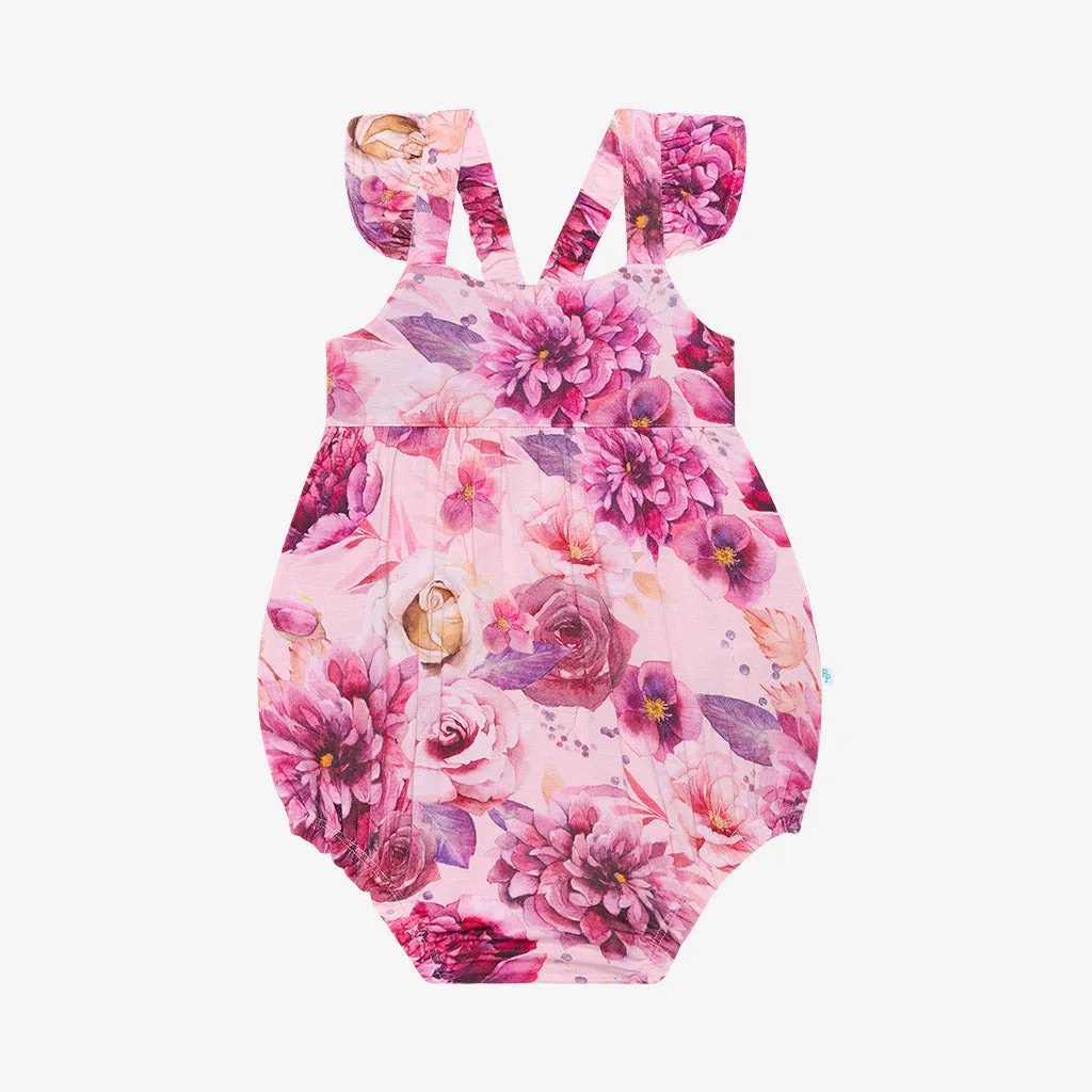 Posh Peanut Amira Basic Ruffled Capsleeve Bubble Romper