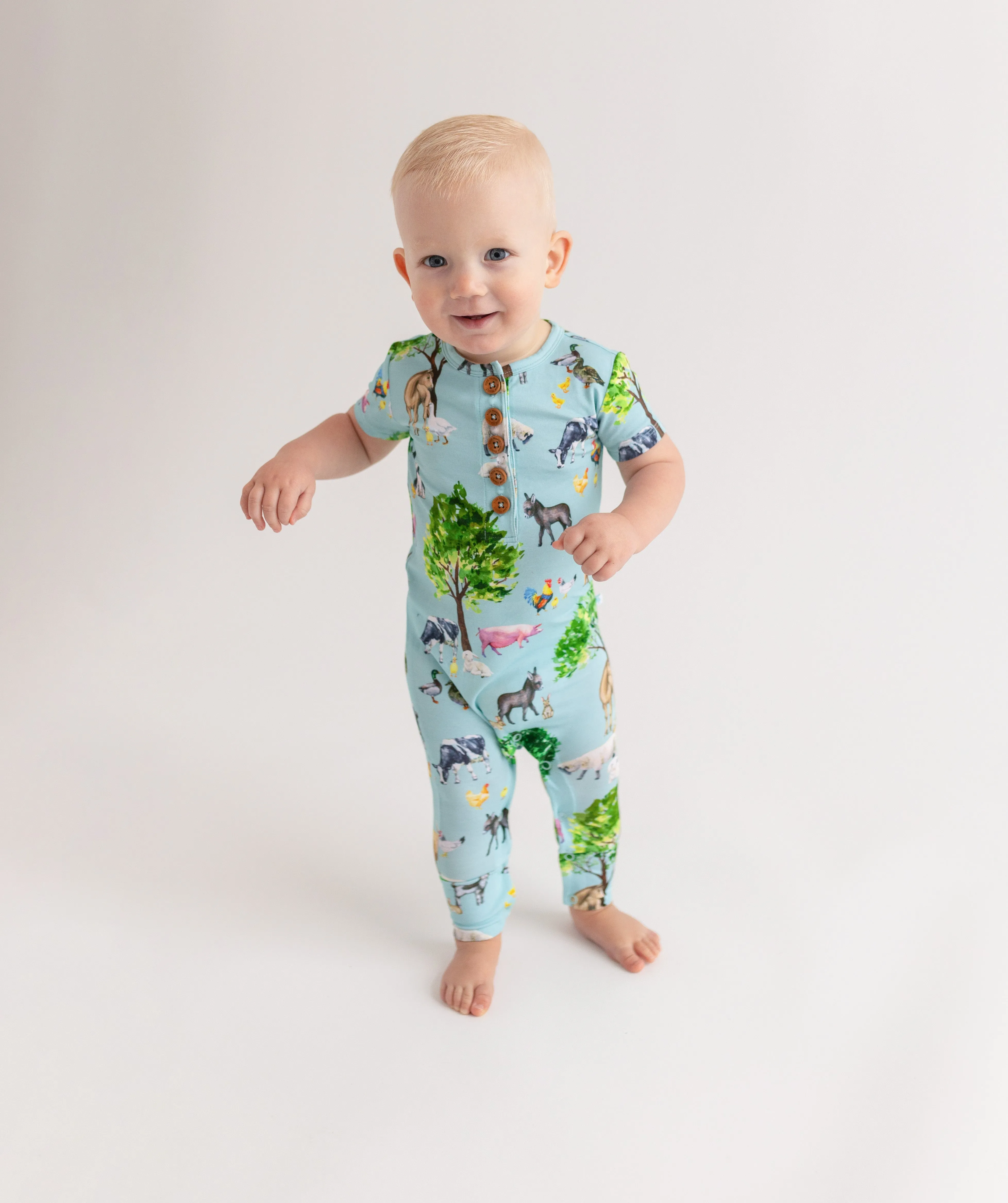 Posh Peanut Brayden Short Sleeve Henley