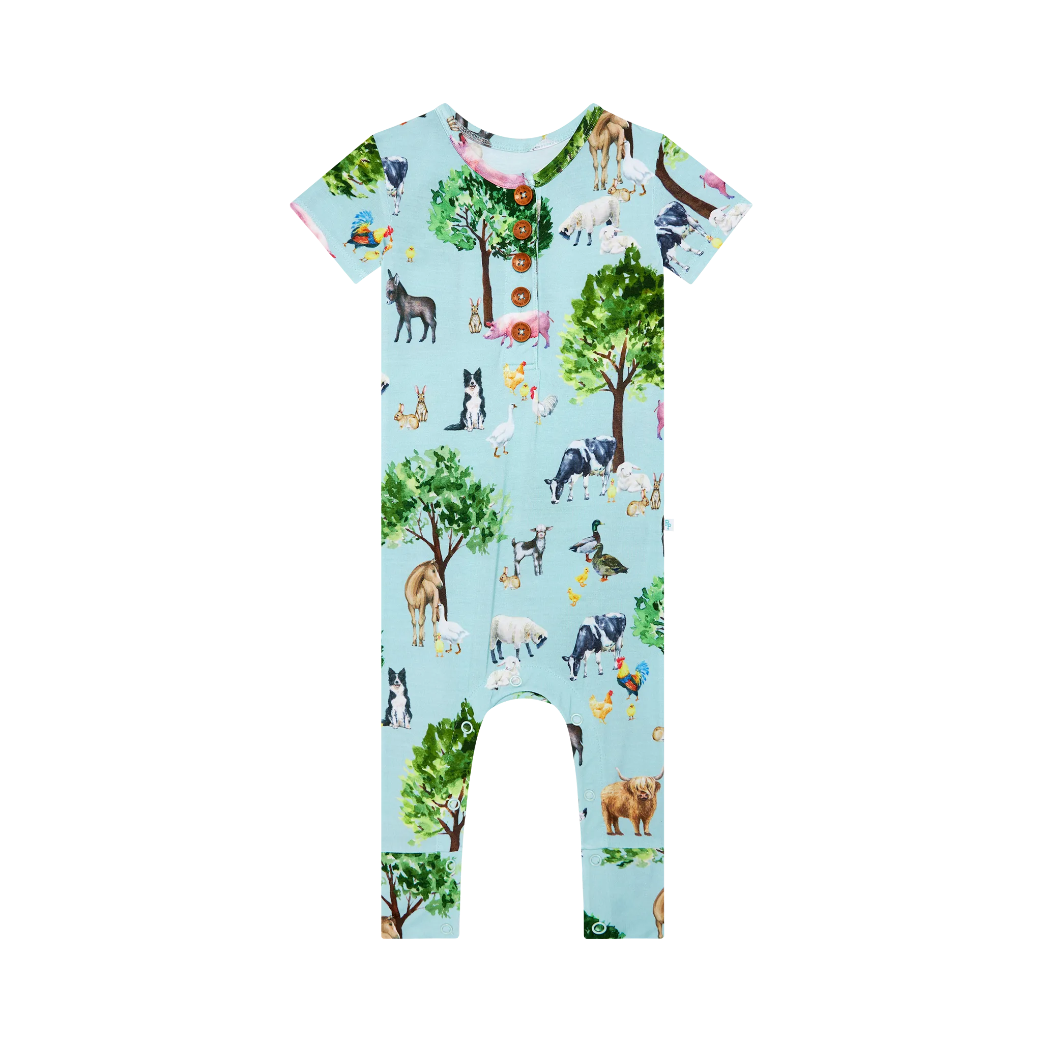 Posh Peanut Brayden Short Sleeve Henley