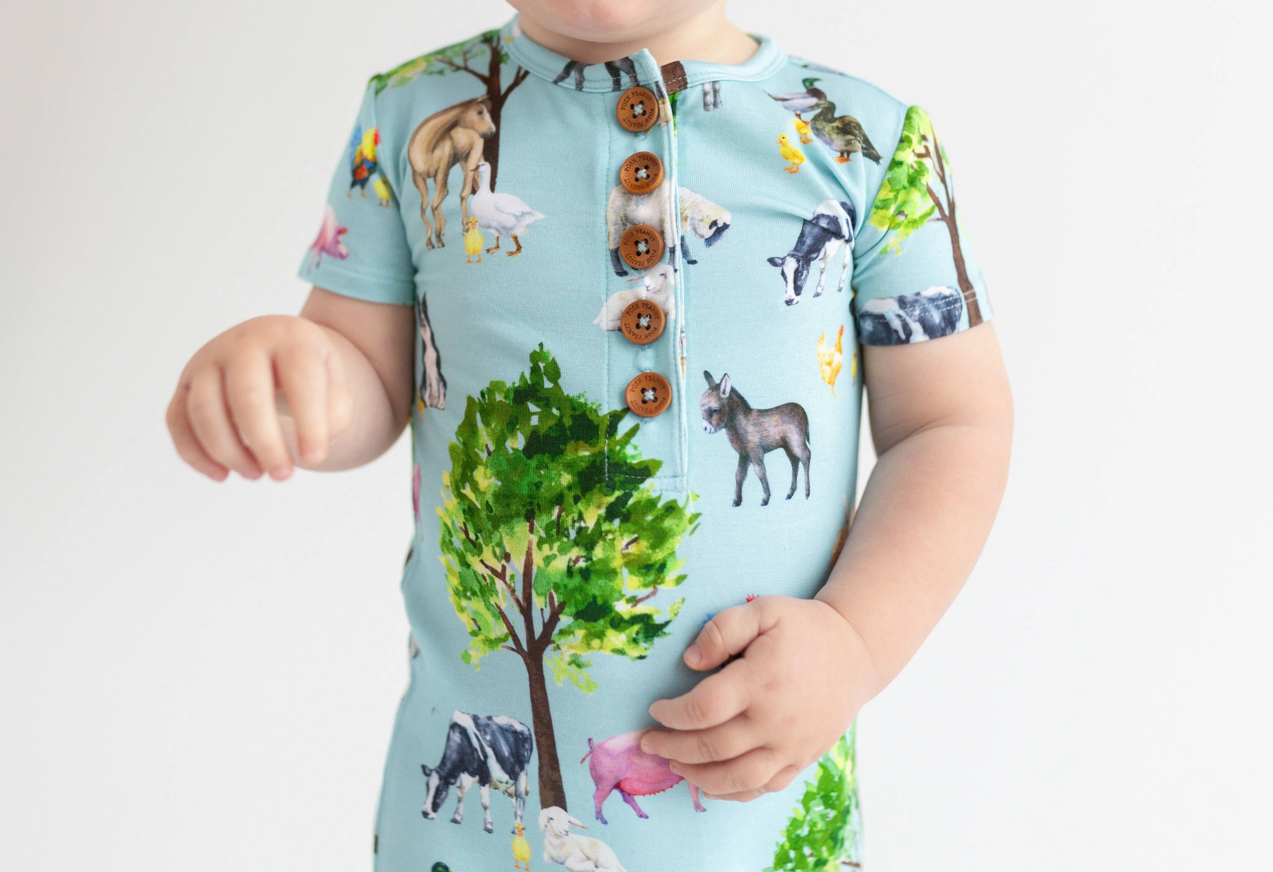 Posh Peanut Brayden Short Sleeve Henley