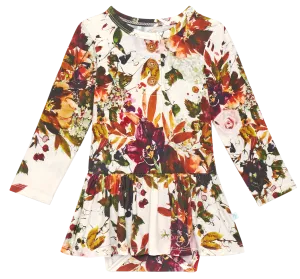Posh Peanut Corinne L/S Henley w/Twirl Skirt Bodysuit