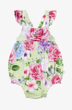 Posh Peanut Georgina Ruffled Capsleeve Bubble Romper
