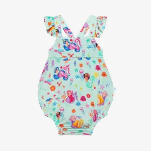 Posh Peanut Kai Basic Ruffled Capsleeve Bubble Romper