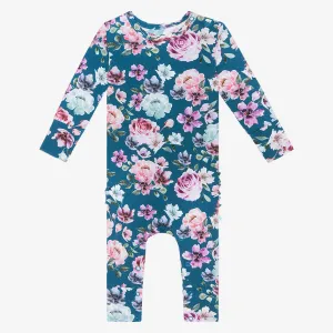 Posh Peanut Keisha L/S Ruffled Basic Romper