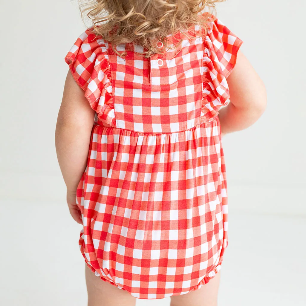 Posh Peanut Polly - Flutter Sleeve Bubble Romper