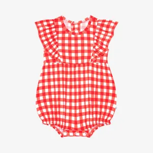 Posh Peanut Polly - Flutter Sleeve Bubble Romper