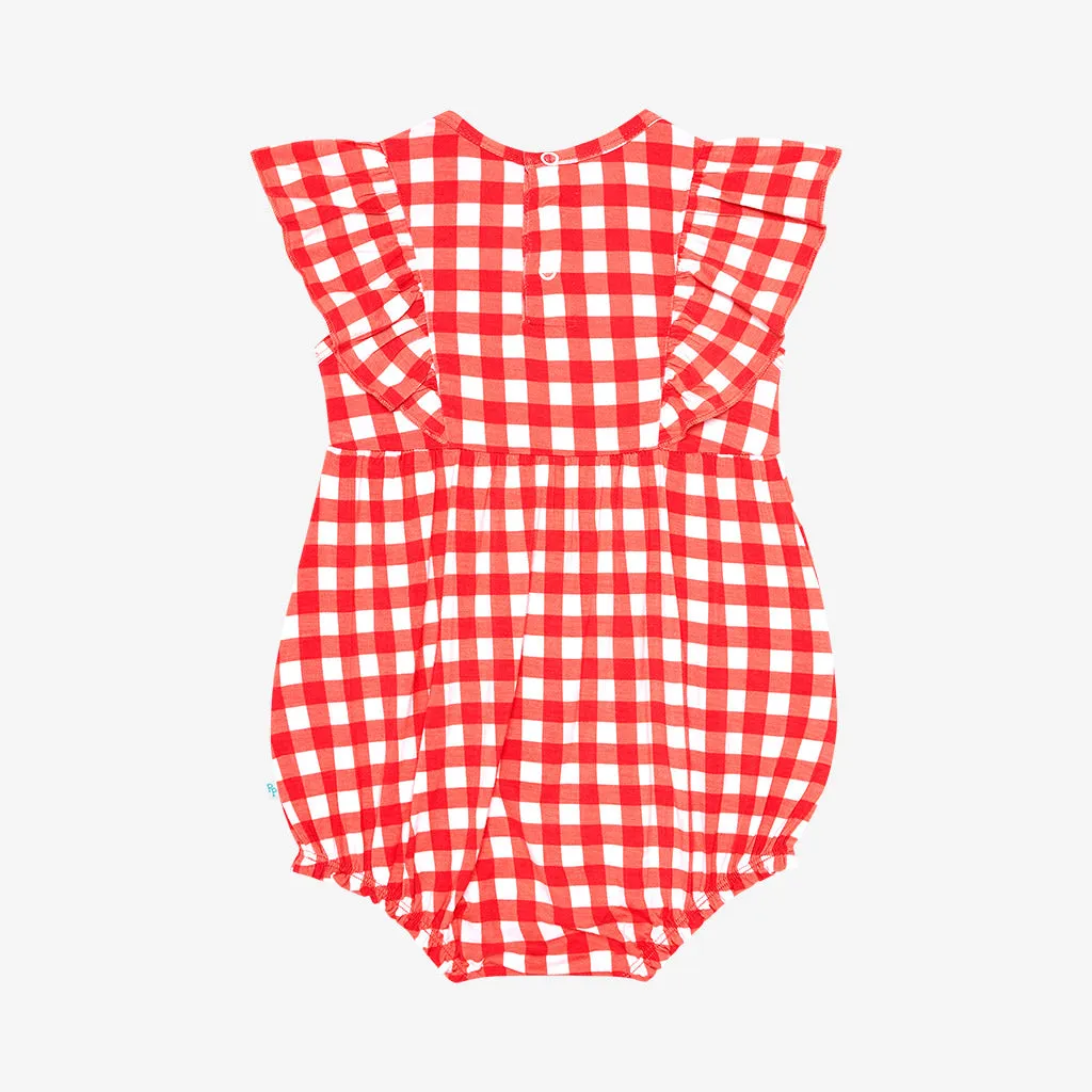 Posh Peanut Polly - Flutter Sleeve Bubble Romper