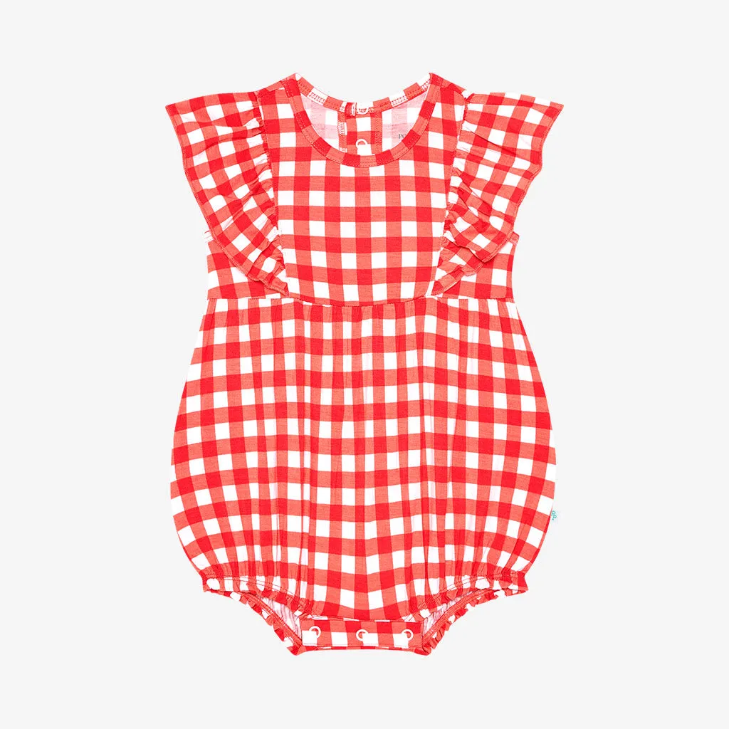 Posh Peanut Polly - Flutter Sleeve Bubble Romper