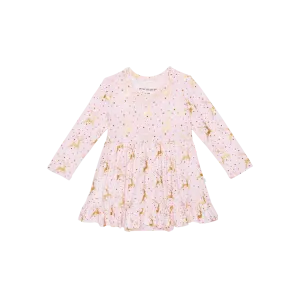 Posh Peanut Ryleigh L/S Ruffled Bodysuit Dress
