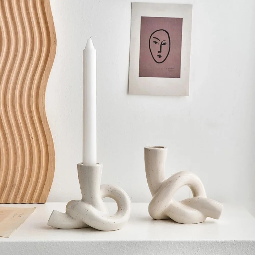 Prairie candlestick holders
