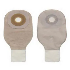 Premier One-Piece Drainable Pouch, Pre-Cut Stoma Opening 1-3/4" (44mm), Transparent 12" (30cm),  Clamp Closure - Box of 10