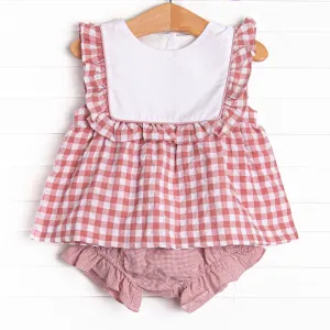 Properly Picked Diaper Set, Red Check