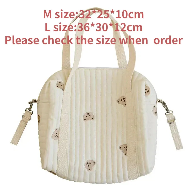 Quilted Baby Diaper Bag Mommy Maternity Packs Baby Stuff Nappy Bags for Mom Mummy Handbags