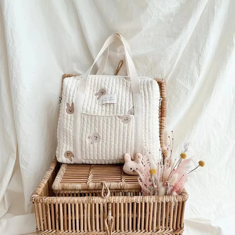 Quilted Baby Diaper Bag Mommy Maternity Packs Baby Stuff Nappy Bags for Mom Mummy Handbags