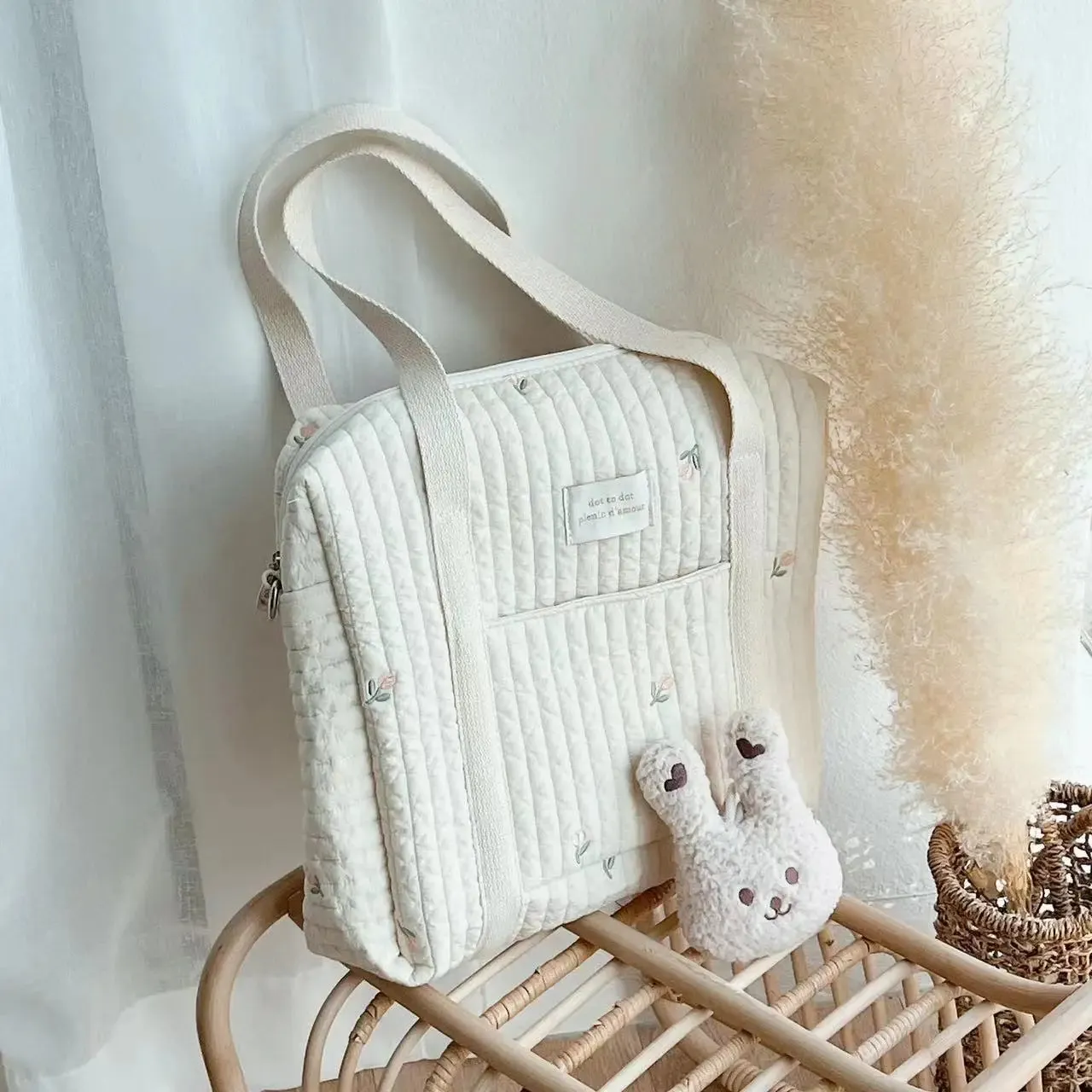 Quilted Baby Diaper Bag Mommy Maternity Packs Baby Stuff Nappy Bags for Mom Mummy Handbags