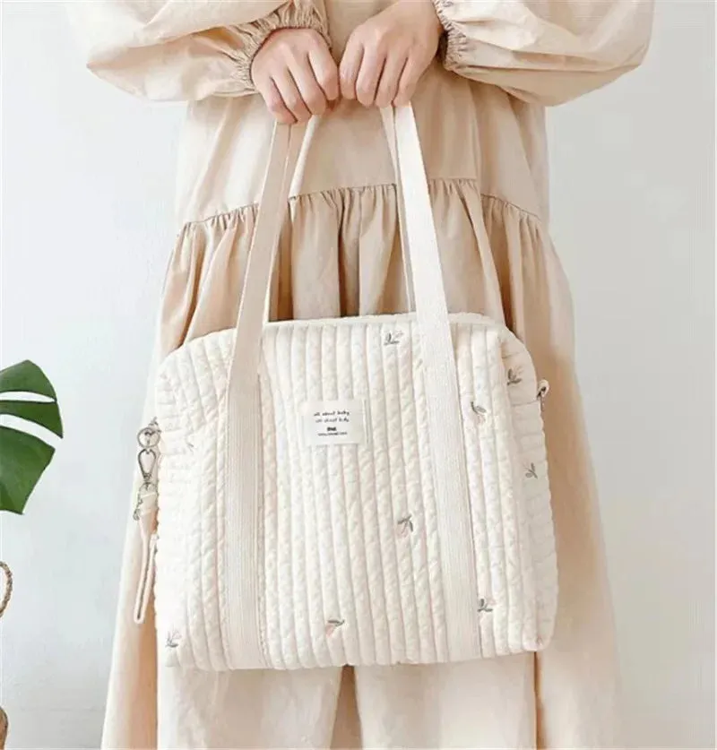 Quilted Baby Diaper Bag Mommy Maternity Packs Baby Stuff Nappy Bags for Mom Mummy Handbags