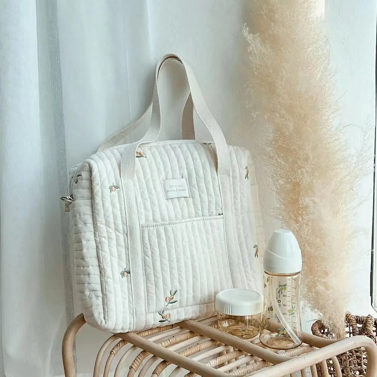 Quilted Baby Diaper Bag Mommy Maternity Packs Baby Stuff Nappy Bags for Mom Mummy Handbags