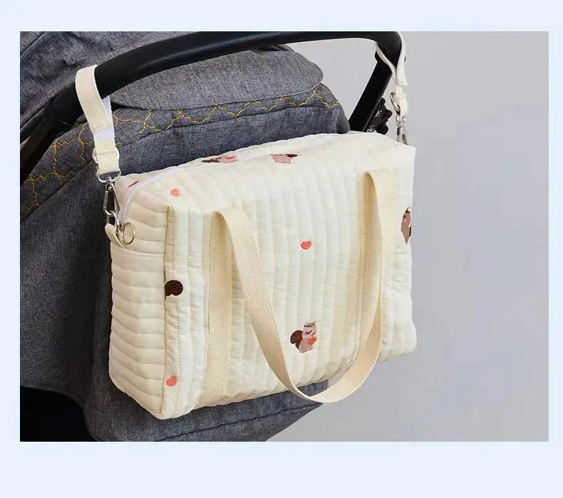 Quilted Baby Diaper Bag Mommy Maternity Packs Baby Stuff Nappy Bags for Mom Mummy Handbags