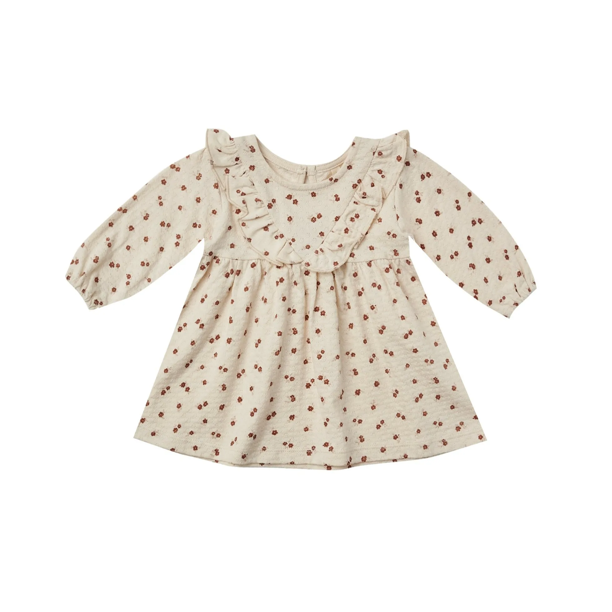 Quincy Mae Long Sleeve Ruffle V Dress - Petite Floral