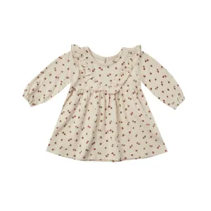 Quincy Mae Long Sleeve Ruffle V Dress - Petite Floral