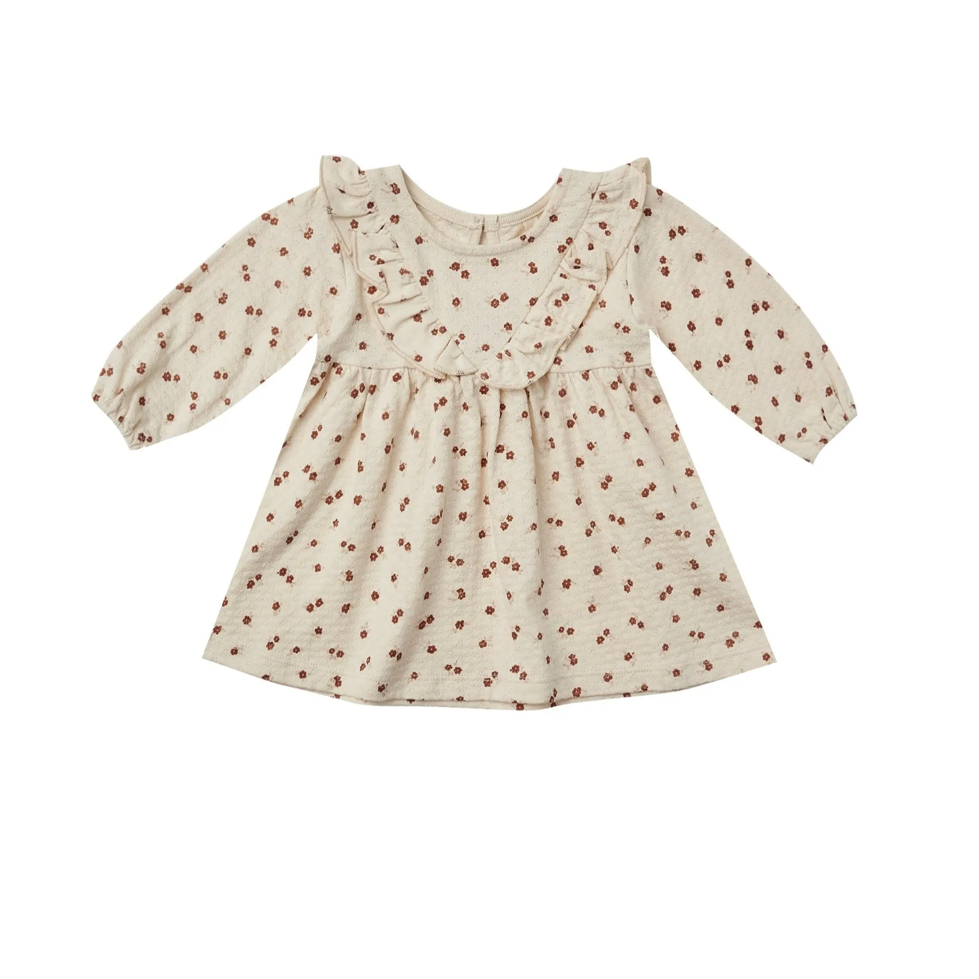 Quincy Mae Long Sleeve Ruffle V Dress - Petite Floral