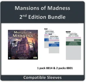 "Mansions of Madness (2nd Edition)" Compatible Sleeve Bundle (8801 X 2   8814 X 1)